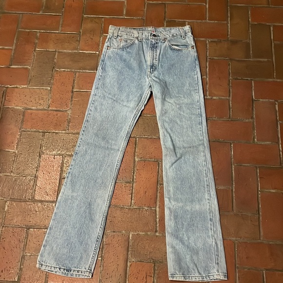 Vintage Orange Tab Levi's Light Blue Denim Jeans - Picture 4 of 7